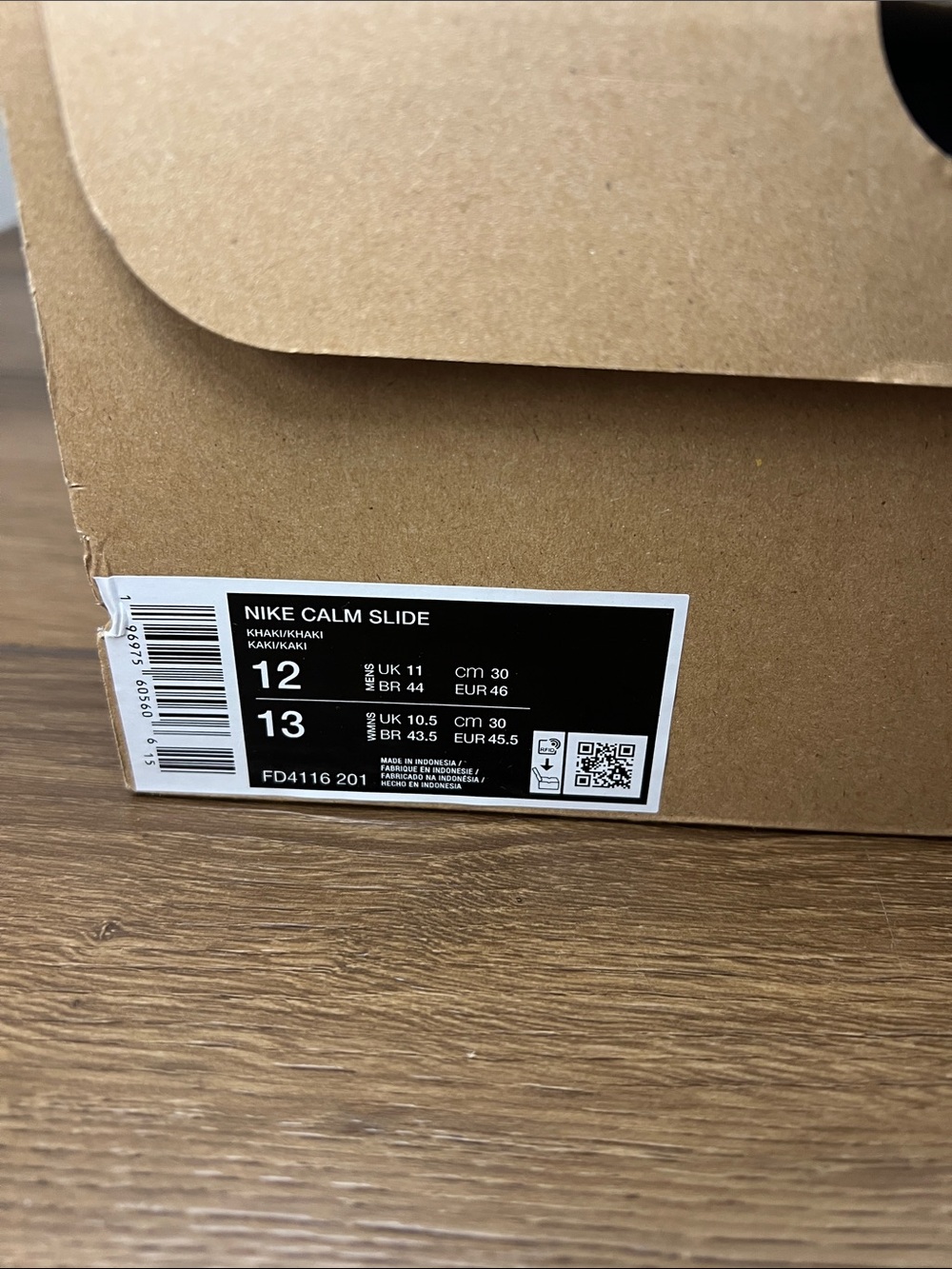 Nike Calm Slide Men’s Size 12 Beige FD4116-201 - Picture 9 of 10
